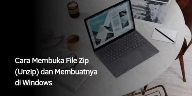 cara zip file